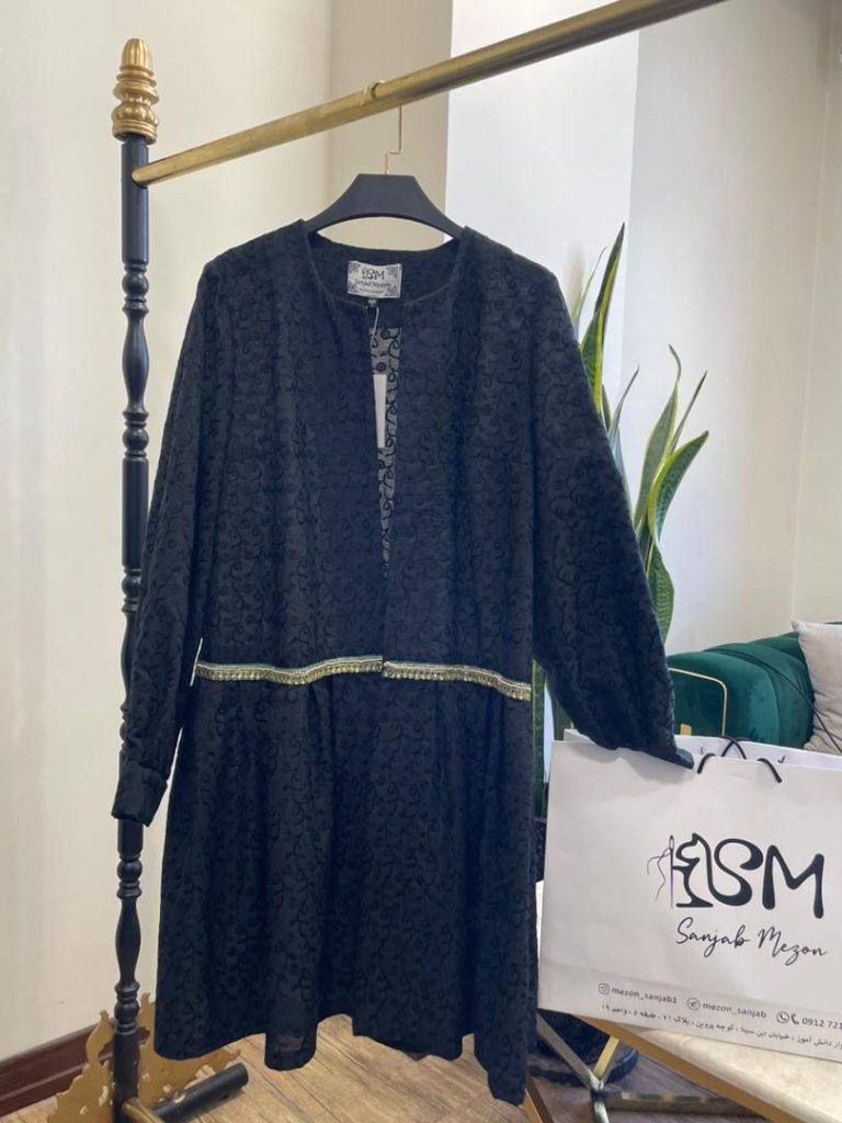 مانتو خنک کتیبه دوزی کد 530