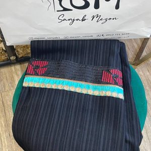شال مشکی مجلسی کد 0012