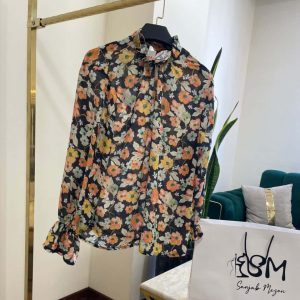 شومیز مجلسی کرپ حریر کد 8011